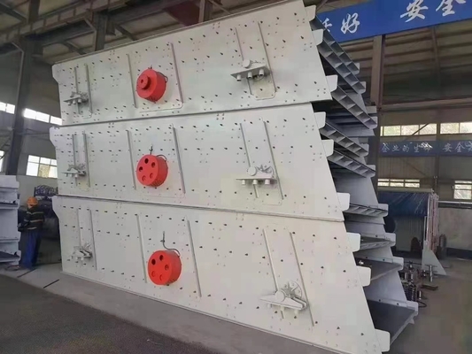 Yk সিরিজ সার্কুলার মোশন ভাইব্রেটিং স্ক্রীন 45Kw ইন কোয়ারি আয়রন গ্রে
