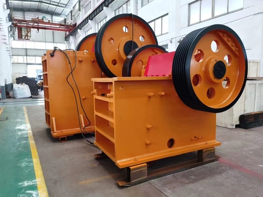 55Kw হার্ড গ্রানাইট ছোট রক ক্রাশিং মেশিন PE500*750 হলুদ সাদা