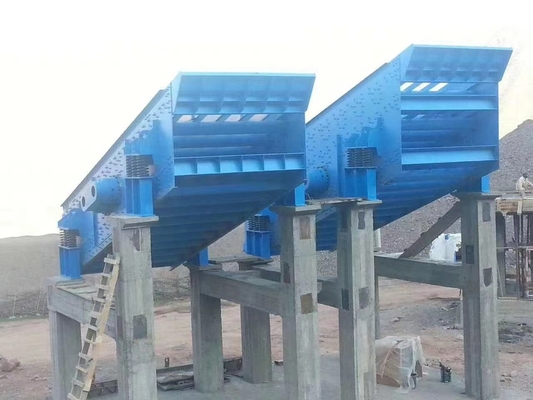 Yk সিরিজ সার্কুলার মোশন ভাইব্রেটিং স্ক্রীন 45Kw ইন কোয়ারি আয়রন গ্রে