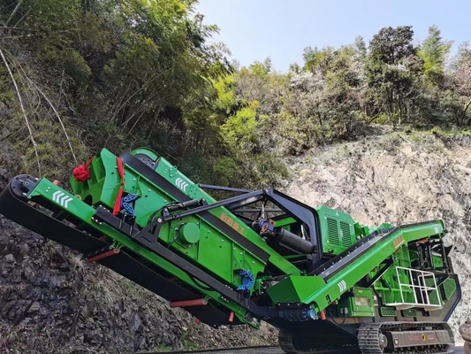 279Kw 230 t/h মাইনিং ক্রাশিং এবং স্ক্রীনিং প্ল্যান্ট পোর্টেবল চোয়াল রক ক্রাশার